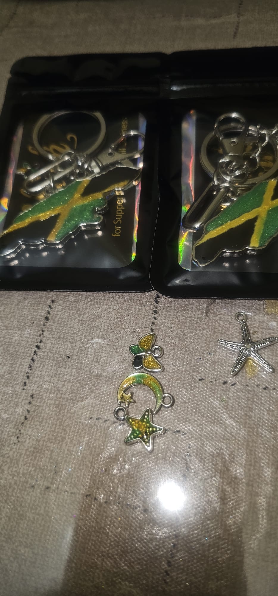 Jamaica Map Keychain